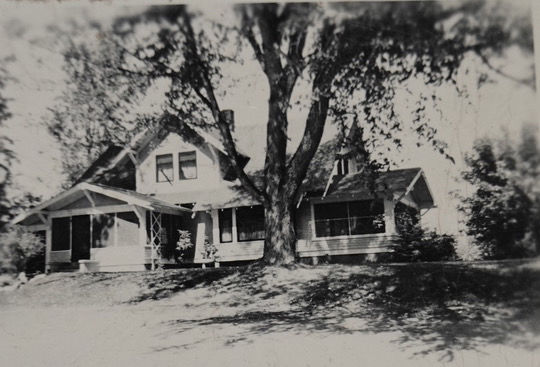 The Burnett home in the past